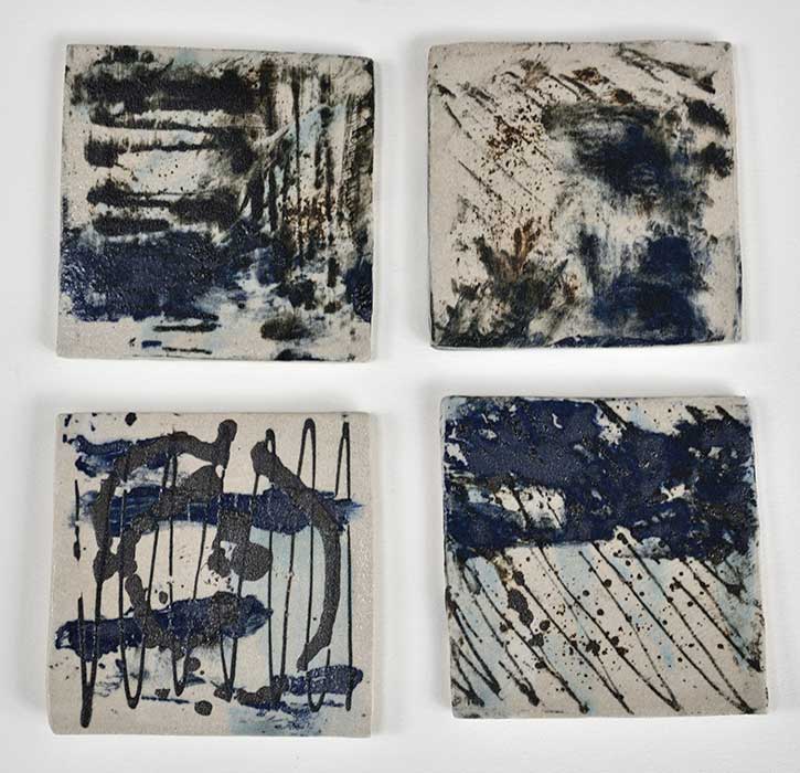 Susan West, Monoprint Coasters, 